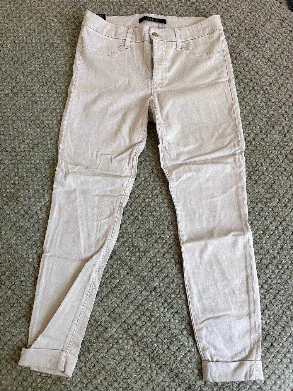 J Brand Light Beige Slim Jeans size 27